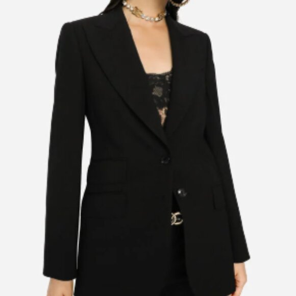 Made In Italy DOLCE GABBANA TWO BUTTON BLAZER SIZE 42 - Picture 1 of 8